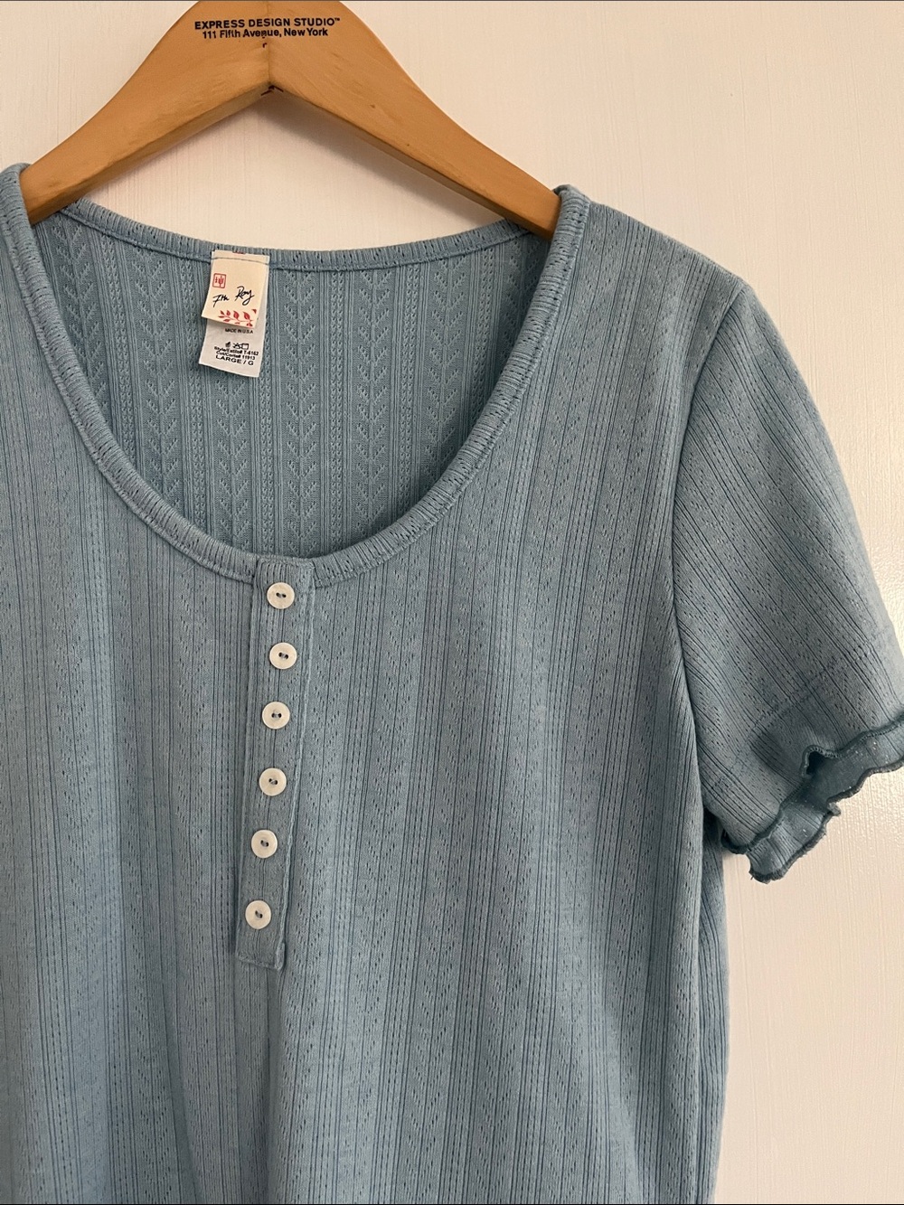 Pointelle Scoop Henley